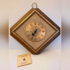 Seth Thomas Wooden hanging clock.